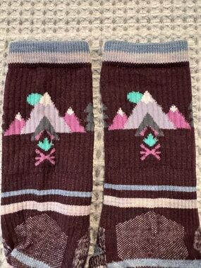 Smartwool mountain pattern Hiking crew socks